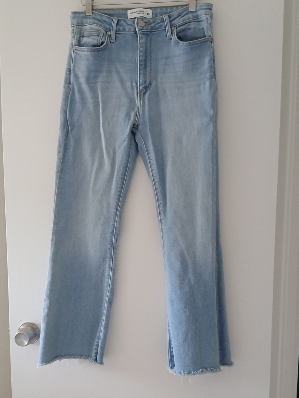 Just Black Light Blue Flare Jeans Nwot